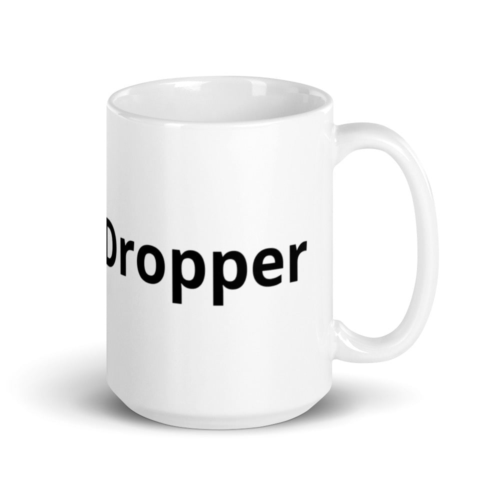 Neutral Dropper White glossy mug